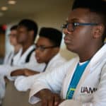 High school students considering careers in health care participate in the 2019 Academy of Pre-Health Scholars, a summer program that will be expanded and supported by the new, grant-funded Pathways Academy.