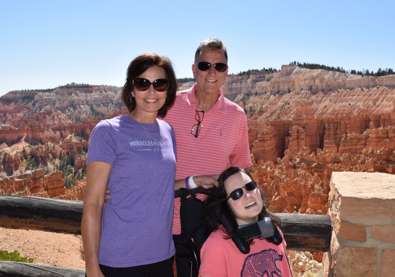Jim, Patti and Mary Drake at the Grand Canyon during their 14-day road trip. (Photo courtesy of the Drakes)