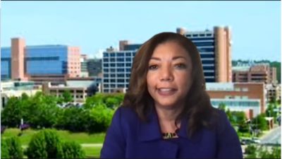 Gloria Richard-Davis, M.D., MBA, executive director for the Division of Diversity, Equity and Inclusion, concludes the virtual event celebrating Women's History Month.