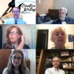 The participants in the April 1 presentation of the first annual Mehta Awards gathered on Zoom for the virtual ceremony. The winners photos are numbered: 1- Timothy Muren; 2- Susan Van Dusen and 3- Sara Shalin.