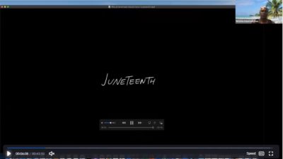 The online celebration included information videos, music and community sharing about Juneteenth celebrations.