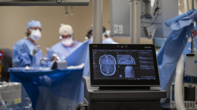 UAMS surgeons prepare to perform the first surgery in Arkansas using GammaTile Therapy or surgically targeted radiation therapy.