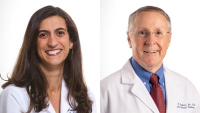 UAMS physicians Nirvana Manning, M.D., and Robert Hopkins Jr., M.D.