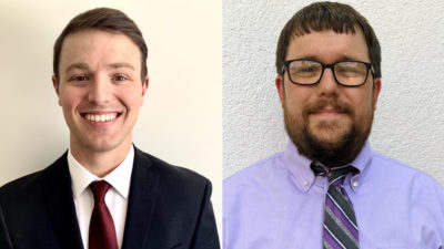 The Hicks scholarships have helped countless UAMS College of Medicine graduates, including Reid Counce, M.D. (left) and Richard Dean Turbeville Jr., M.D., pursue medical careers. Counce, of Crocketts Bluff, is a medicine pediatrics resident with UAMS. Turbeville is a family medicine doctor with Mercy Hospital in Berryville.