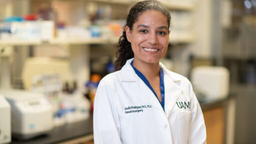UAMS neurosurgeon Analiz Rodriguez, M.D., Ph.D., is one of 52 early-stage researchers invited to participate in the Bristol Myers Squibb Foundation's Diversity in Clinical Trials Career Development Program.