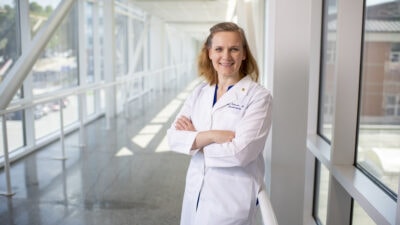 Erika Petersen, M.D., is the director of Functional and Restorative Neurosurgery at UAMS.