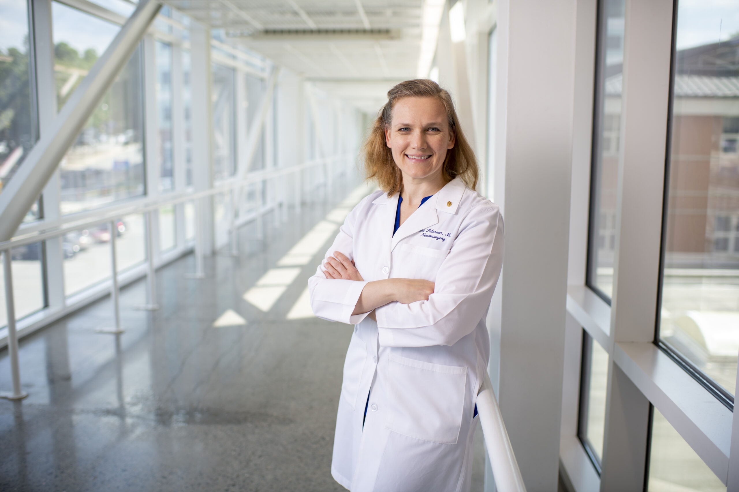 Erika Petersen, M.D., is the director of Functional and Restorative Neurosurgery at UAMS.