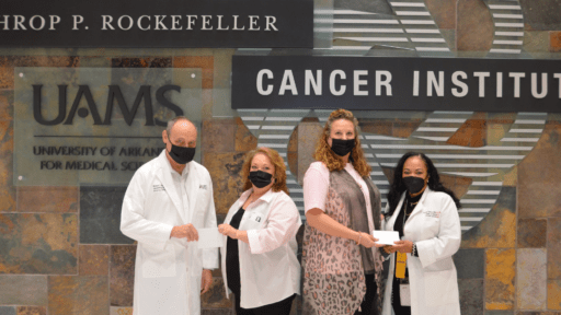 Ashley County Cares Donation to the Winthrop P. Rockefeller Cancer Institute