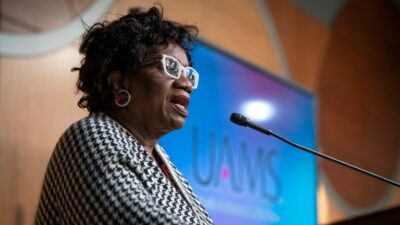 Arkansas Sen. Linda Chesterfield gives the keynote address.