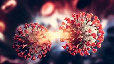 Illustration of COVID-19 new mutation