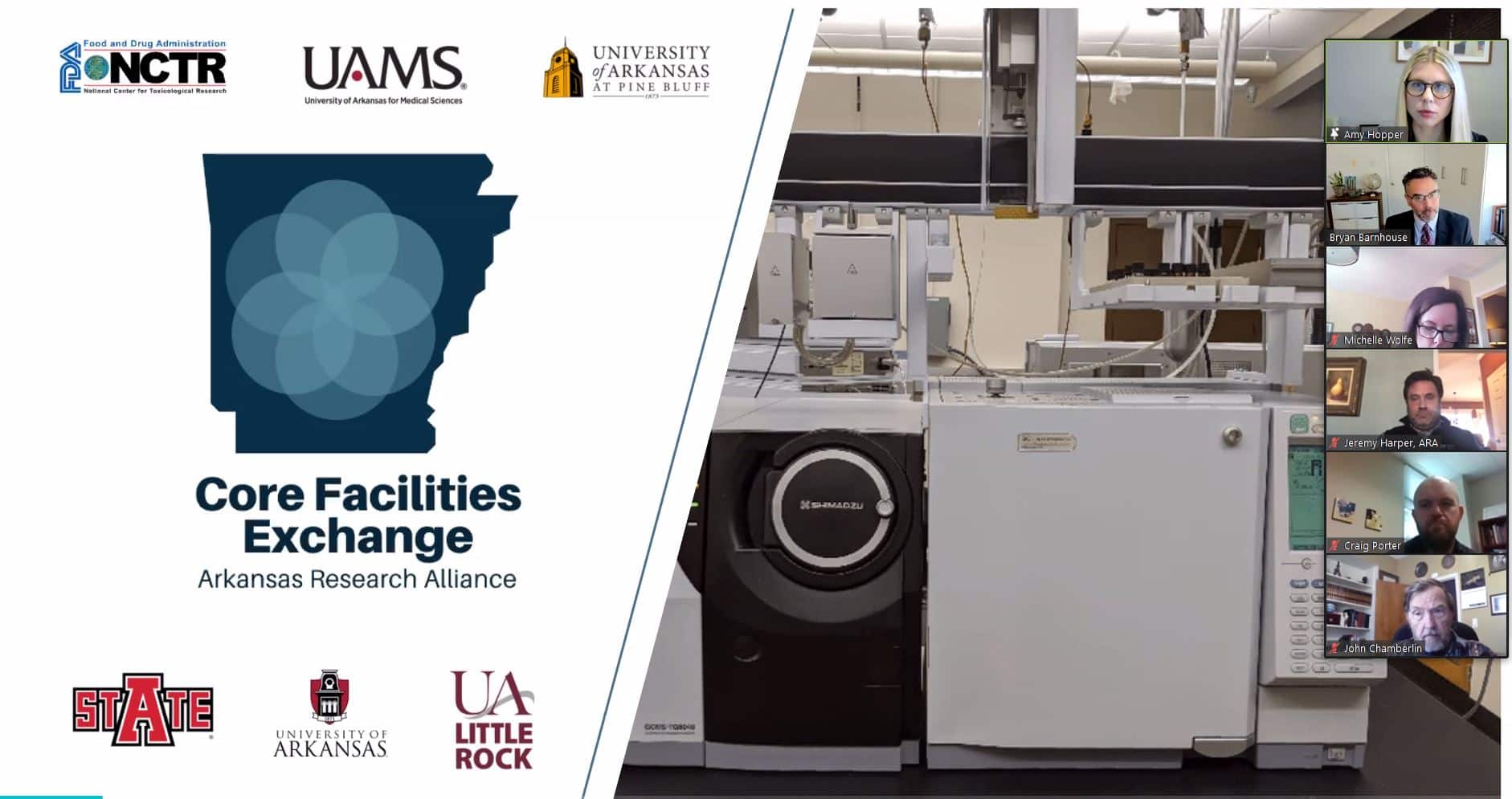 The Core Facilities Exchange (CFE) allows researchers across Arkansas to share resources and equipment.