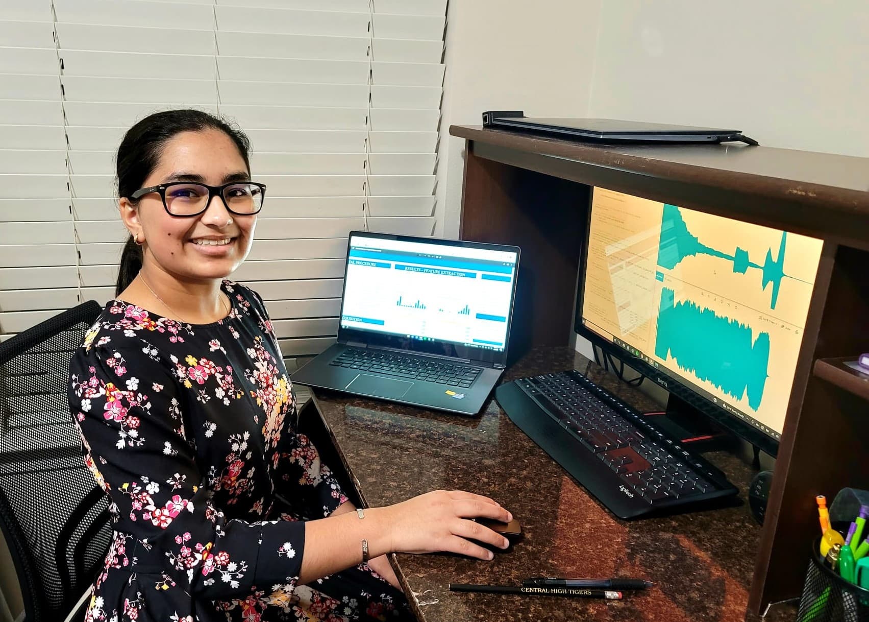 Anu Iyer, a junior at Little Rock Central High School, was invited to join a UAMS research team studying Parkinson's disease.