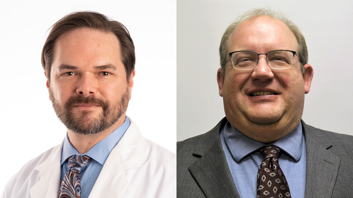 Aaron Carson, M.D., (left) and Brian Mooney, M.D., have joined UAMS' Northwest Arkansas behavioral clinic in Fayetteville as psychiatrists.