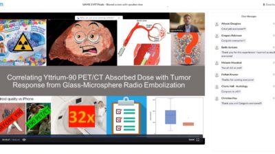 Jackson Mosley, a fourth-year medical student, won first place for his presentation of “Correlating Ytrium-90 PET/CT Absorbed dose with Tumor Response from Glass-Microsphere Radio Embolization.”