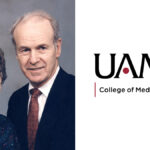 Marvin and Rosanne Murphy with UAMS logo