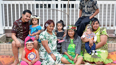 Marshallese family gathering