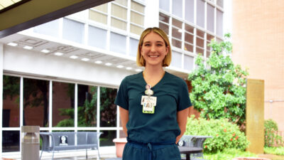 Sydney Chastain is scheduled to complete her studies in Nuclear Medicine Imaging Sciences in August. She also works a full schedule as a patient care technician in the UAMS Medical Center.