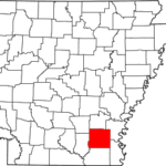 Drew County on Arkansas map