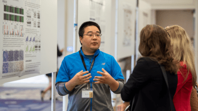 Jungang Chen, a postdoctoral fellow in the UAMS Department of Pathology, discusses his research on pathogenesis and tumorgenesis in Covid-19 patients infected with Herpes