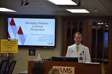 Joseph Henske, M.D., was among the seven UAMS faculty who presented at the workshop.