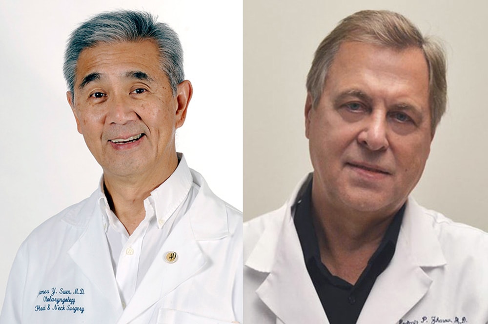 The journal Scientific Reports recently published the research findings of co-authors Vladimir Zharov, right, and James Y. Suen, left.