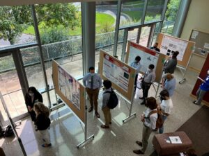 Morning and afternoon poster sessions were held in the lobby of the I. Dodd Wilson Education Building.