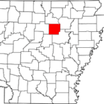 Cleburne County on Arkansas Map