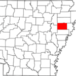 Cross County on Arkansas Map