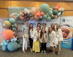 Nine third and four-year medical students volunteered at the inaugural Girlology held recently at UAMS.