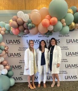 Kathryn Stambough, M.D., Nirvana Manning, M.D., and Laura Hollenbach, M.D., spoke at the recent Girlology event for pre-teen and teen girls at UAMS.