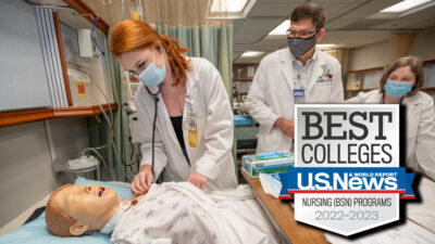 U.S. News & World Report recognized the UAMS College of Nursing as one of the nation’s top 100 undergraduate nursing programs for the 2022-23 academic year. UAMS was the only Arkansas program that made the Top 100.