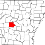 Garland County on Arkansas Map