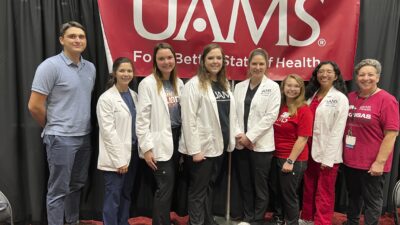 UAMS employees and students volunteered at the Health & Wellness Expo. UAMS sponsored the event, which was presented by the Arkansas Democrat-Gazette.