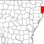 Mississippi County on Arkansas Map