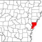 Phillips County on Arkansas Map