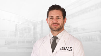 Samuel Overley, M.D., is an orthopaedic surgeon and assistant professor in the UAMS College of Medicine’s Departments of Orthopaedic Surgery and Neurosurgery.