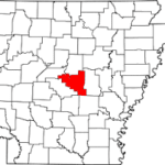 Pulaski County on Arkansas Map