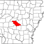Saline County on Arkansas Map