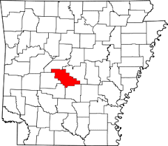 Saline County on Arkansas Map