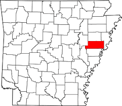 St. Francis County on Arkansas Map