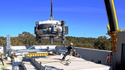 key equipment for the proton radiation center is installed