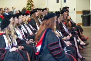 Doctor of Occupational Therapy students at the Dec. 16, 2022, hooding ceremony.
