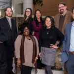 Members of the Informed Consent Navigator team include (front, l-r) Mathias Brochhausen, Ph.D., Nicki Spencer, M.H.A., Alison Caballero, MPH, CHES, and Jonathan Bona, Ph.D.; (back row) Justin Whorton, Sarah Fountain, MPH, CPH, CHES, Jennifer Gan-Kemp, MBA, CRS, and Aaron Kemp, MBA.