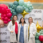 UAMS Department of Obstetrics and Gynecology physicians Laura Hollenbach, M.D., Nirvana Manning, M.D., and Kathryn Stambough, M.D., taught girls ages 8-14 at the second Girlology puberty event.