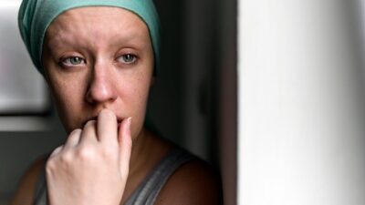 Cancer Patient Looking Stressed