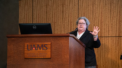 Karen E. Wickersham, Ph.D., RN, talks about cancer survivorship as part of the Dalme-Rickel Visiting Lectureship in Oncology/Community Health.