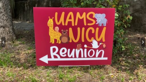 <p>2023 UAMS NICU Reunion sign</p>
<div><a class="more" href="https://news.uams.edu/2023/05/18/uams-nicu-reunion-at-little-rock-zoo-draws-large-crowd/uamsnicureunion1/">Read more</a></div>
