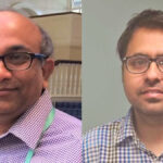 Hari Eswaran, Ph.D. (left) and Mahip Acharya, Ph.D., led the digital health study.