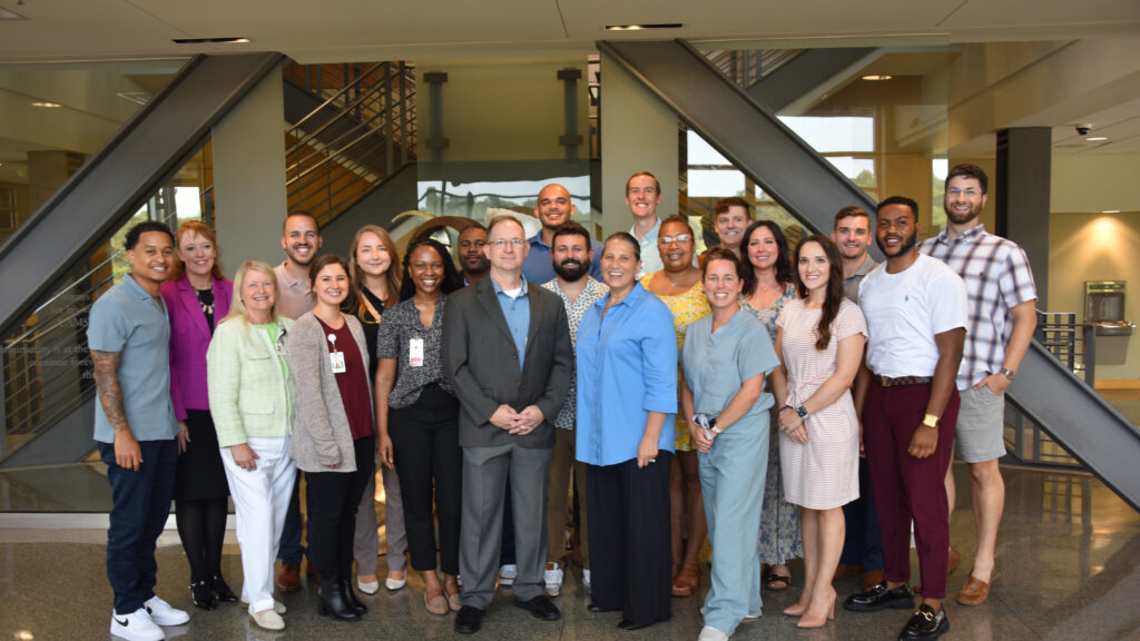 <p>Graduates from the Doctor of Nursing Practice (DNP) Nurse Anesthesia program stand with UAMS College of Nursing faculty members in the Rahn Interprofessional Education Building.</p>
<div><a class="more" href="https://news.uams.edu/2023/09/13/uams-college-of-nursing-honors-inaugural-graduating-classes-for-two-programs/uam_2036/">Read more</a></div>