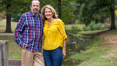 Ed Allis and his wife, Kevin. In 2020, Ed received a new liver at UAMS.